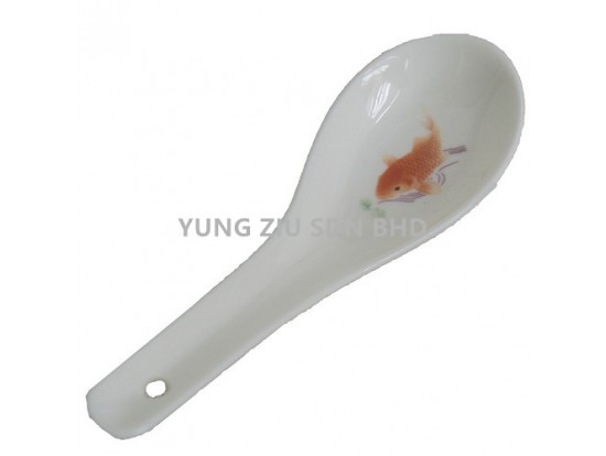 BIG CERAMICS SPOON(RED FISH)